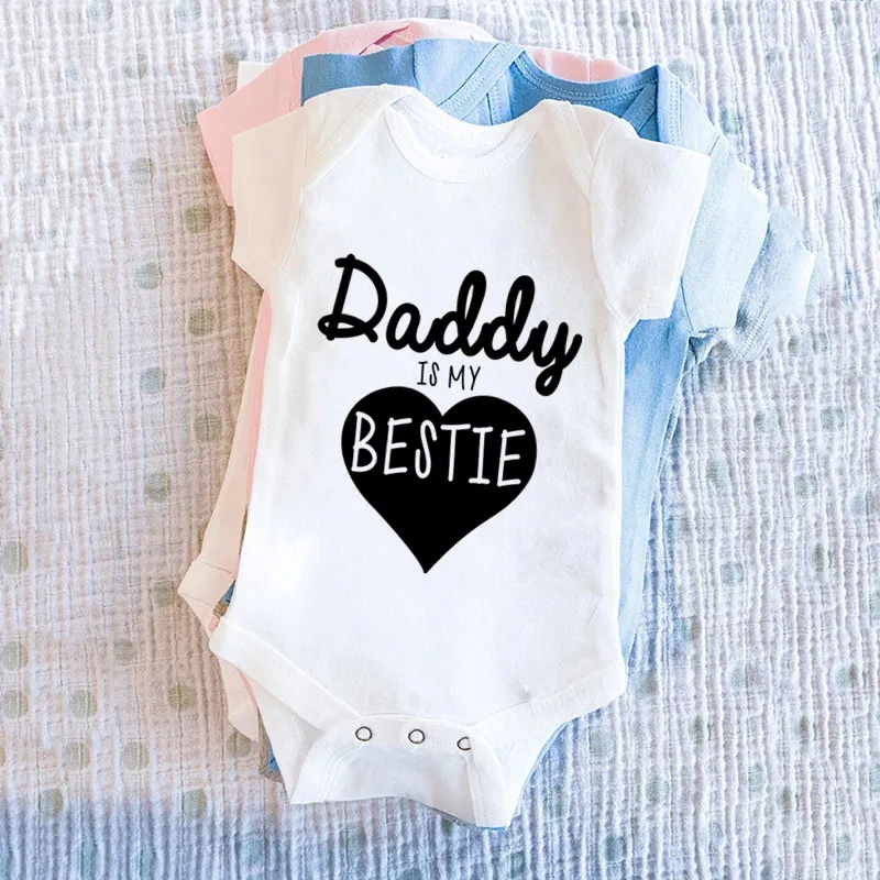 パパは私の親友かわいい赤ちゃん男の子女の子服半袖ベビーカバー - Baby Clothing Online のレビューと価格