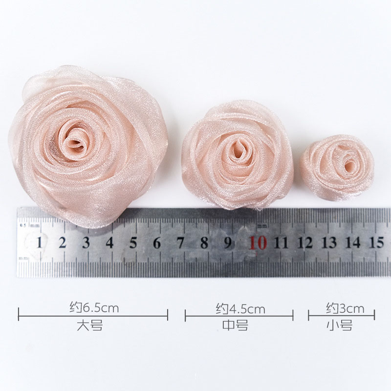 3-4.5cm オーガンザ スノーローズ ヘッドドレス ヘア - Baby Clothing Designer のレビューと価格
