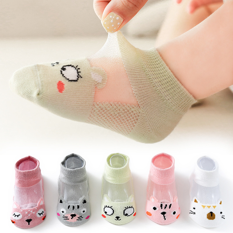 子供靴下 5 ペア/ロット春夏綿女の子靴下かわいい漫画パター - Baby Clothing Patterns のレビューと価格