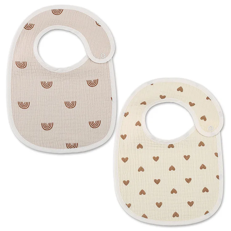 2 ピース/セット防水ベビーよだれかけ綿幼児授乳よだれかけ新 - Baby Clothing Patterns のレビューと価格