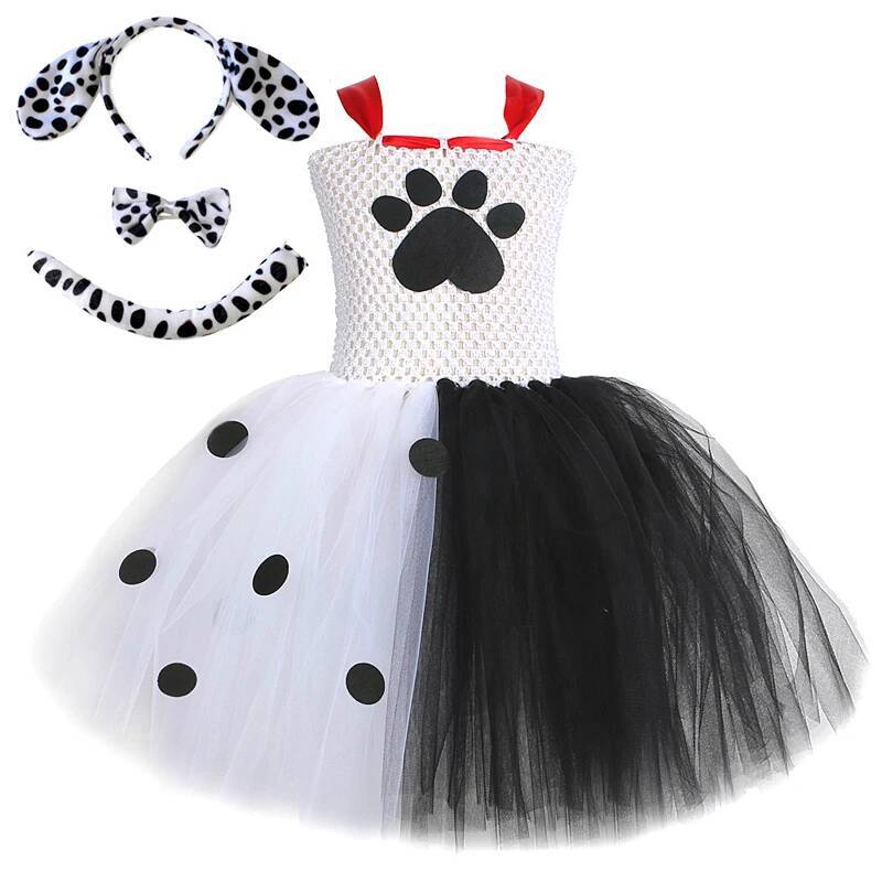 ダルメシアン犬のチュチュドレス女の赤ちゃん用白黒斑点犬ハロウ - Baby Clothing Girls のレビューと価格