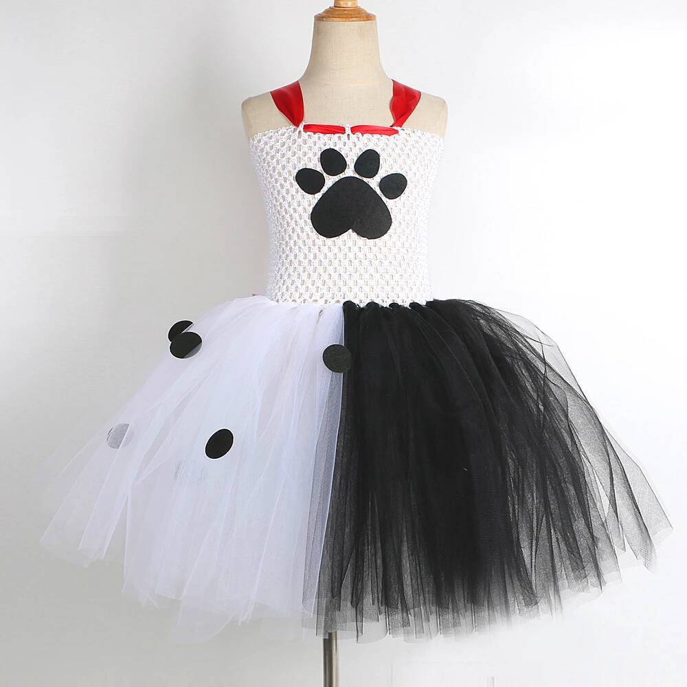 ダルメシアン犬のチュチュドレス女の赤ちゃん用白黒斑点犬ハロウ - Baby Clothing Girls のレビューと価格