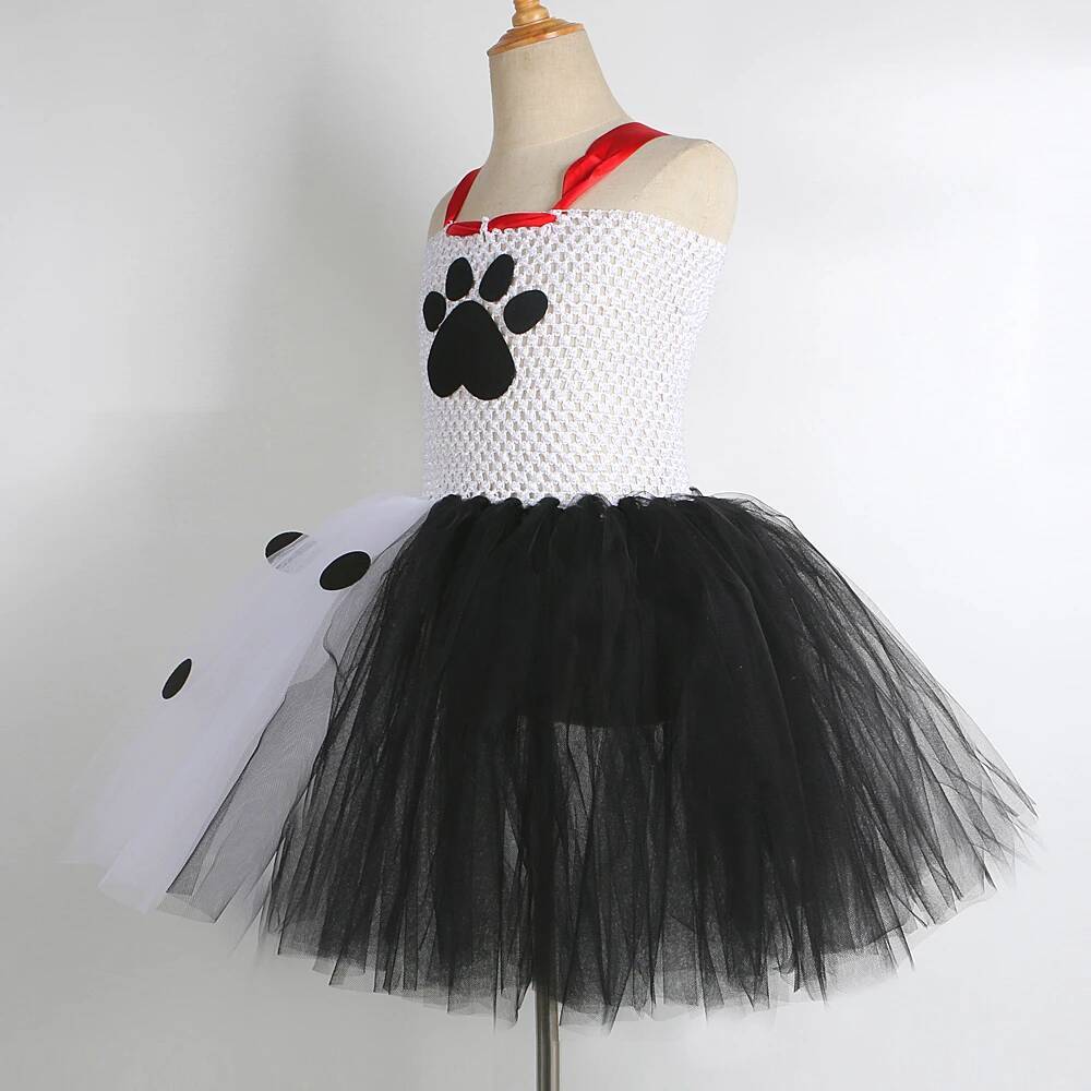 ダルメシアン犬のチュチュドレス女の赤ちゃん用白黒斑点犬ハロウ - Baby Clothing Girls のレビューと価格