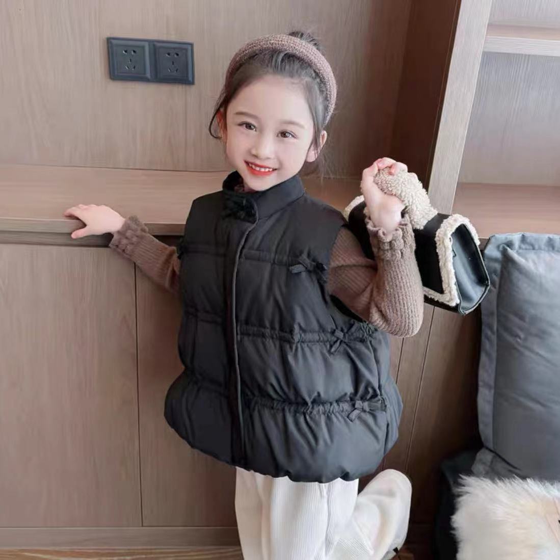 女の子用厚手冬用ベスト 2025年新スタイル 暖かい子供用ア - Baby Clothing Designer のレビューと価格