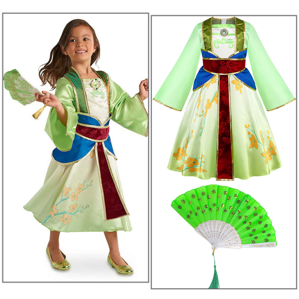 カーニバルコスプレハロウィンベビーガールズムーラン風パーティ - Baby Clothing Girls のレビューと価格
