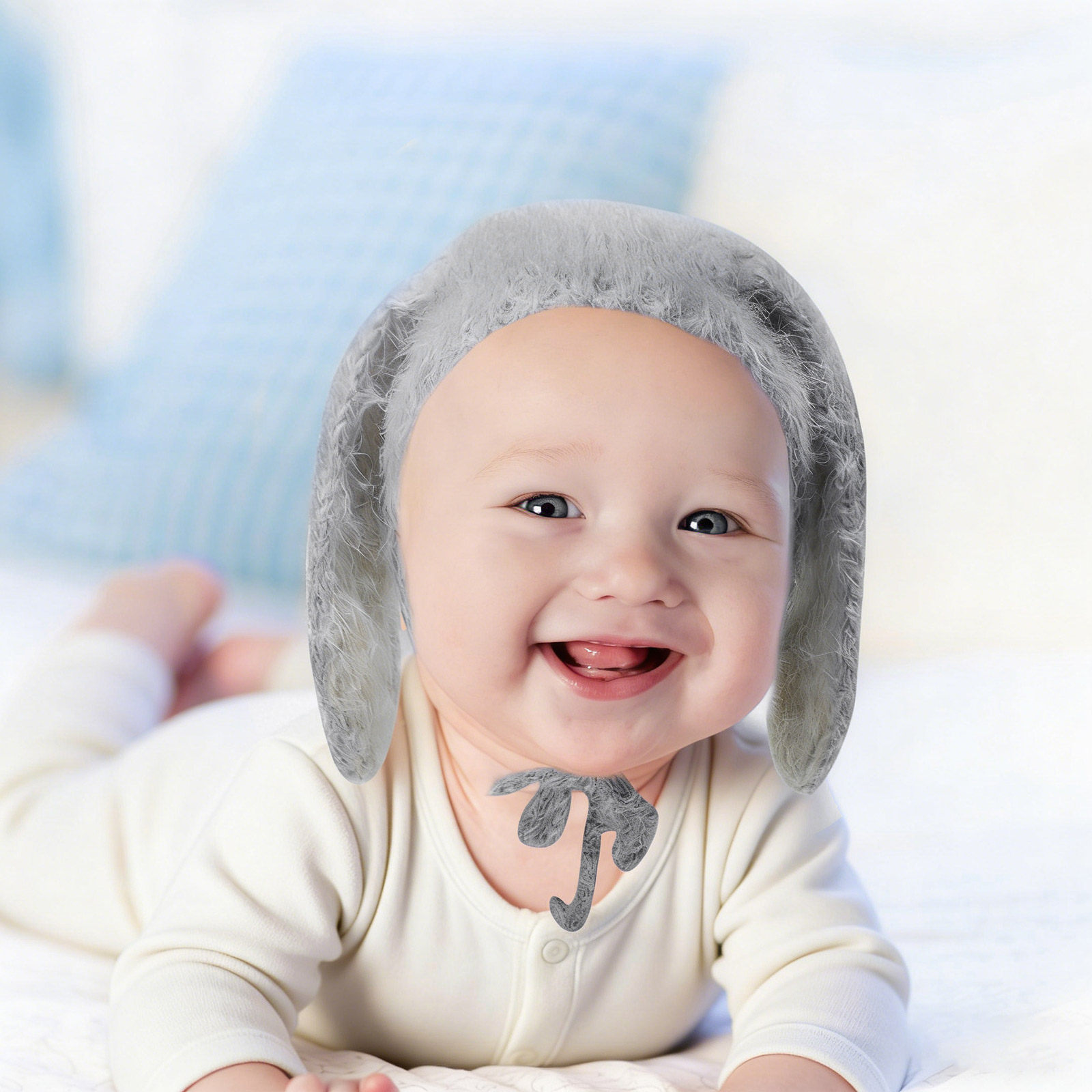 新生児用暖かいウサギ耳ビーニー帽、赤ちゃん用長耳冬帽子、幼児 - Baby Hat Beanie のレビューと価格