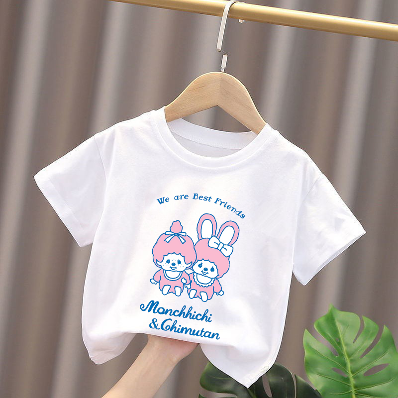 モンチッチキッズ Tシャツアニメフィギュア少年少女トップス  - Baby Clothing Girls のレビューと価格