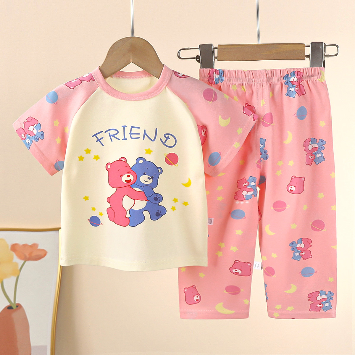 子供服子供セット半袖コットン夏ベビーパジャマセット子供服部屋 - Baby Clothing Designer のレビューと価格