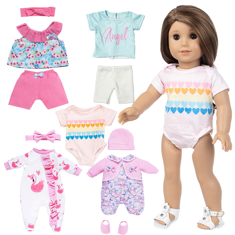 人形の服 18 インチリボーンドール用かわいいパジャマスーツ - Baby Clothing Girls のレビューと価格