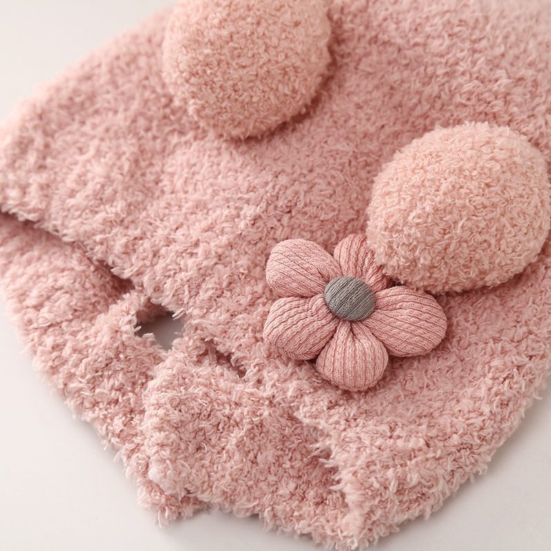 冬暖かいベビービーニーかわいいチェリープルオーバーキャップ耳 - Baby Hat Beanie のレビューと価格
