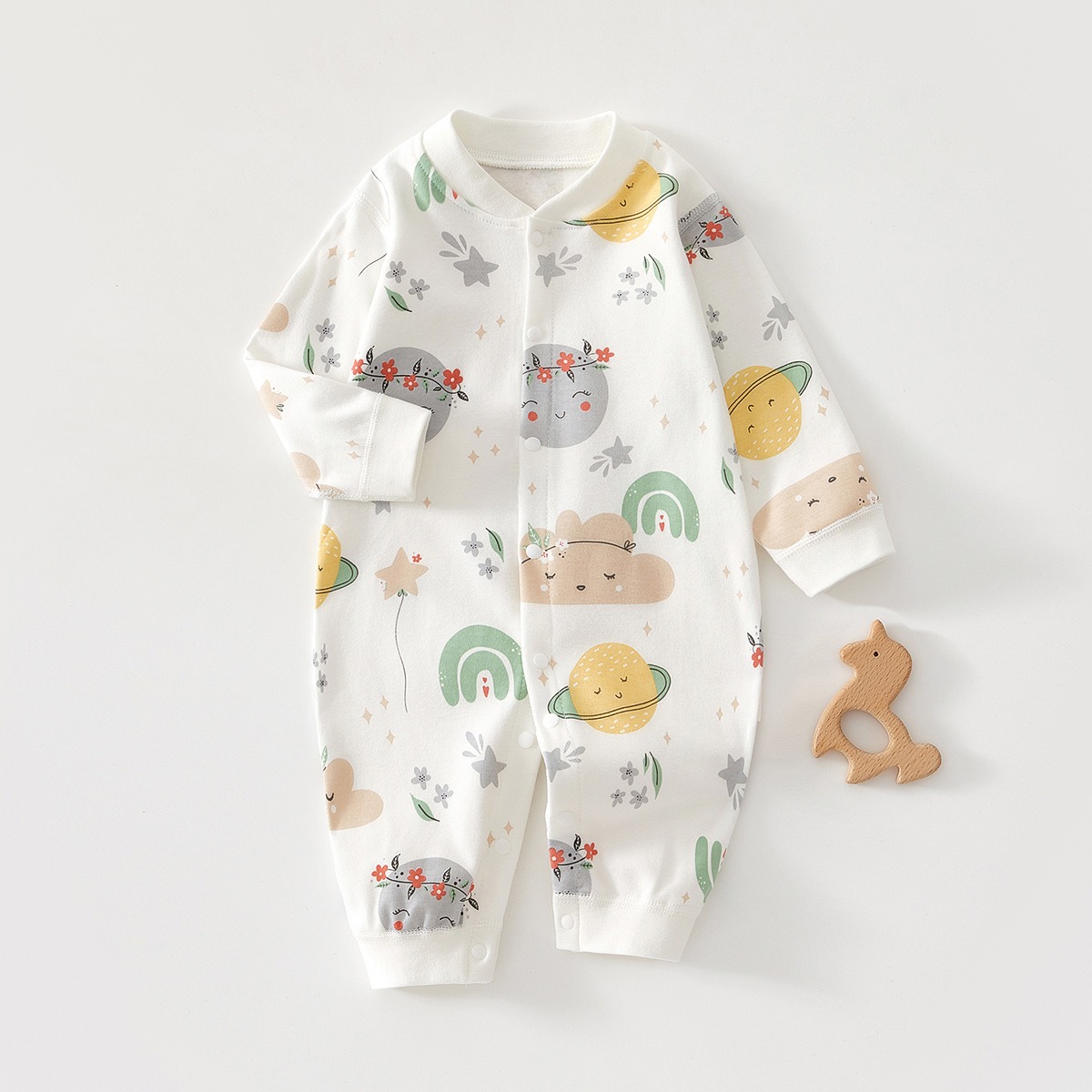 赤ちゃんの漫画のパターンのジャンプスーツ,新生児服セット,女 - Baby Clothing Designer のレビューと価格